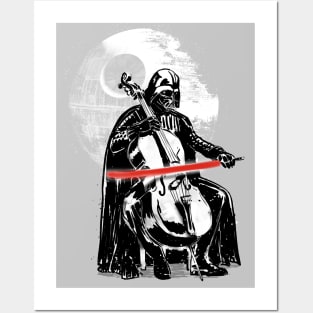 Dark cellist Posters and Art